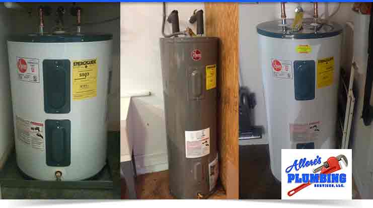 Water Heater Services - Allore's Plumbing Services LLC