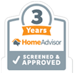 3 Years - Screened & Approved HomeAdvisor Badge